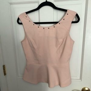 Women’s pink peplum top